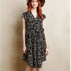 EUC Anthropologie‎ Maeve Noronha Elephant WrapDress